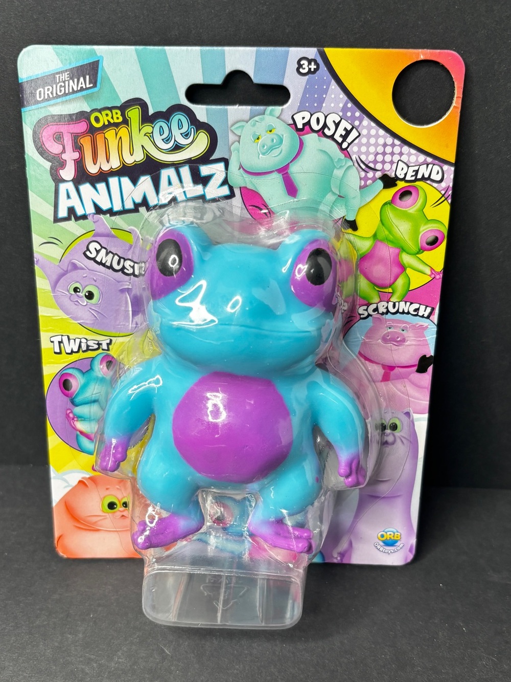 Orb Funkee Animalz Blue & Purple Frog Toy